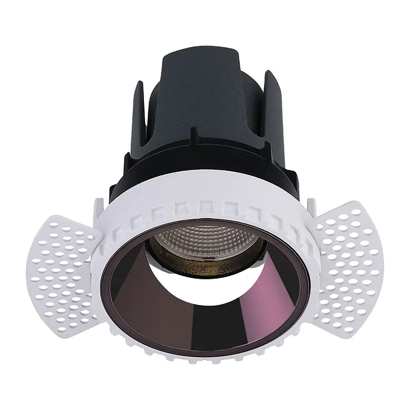 Fr1299 - 10w luz de haz ajustable profundidad a prueba de deslumbramiento, luz sin marco, aluminio fundido