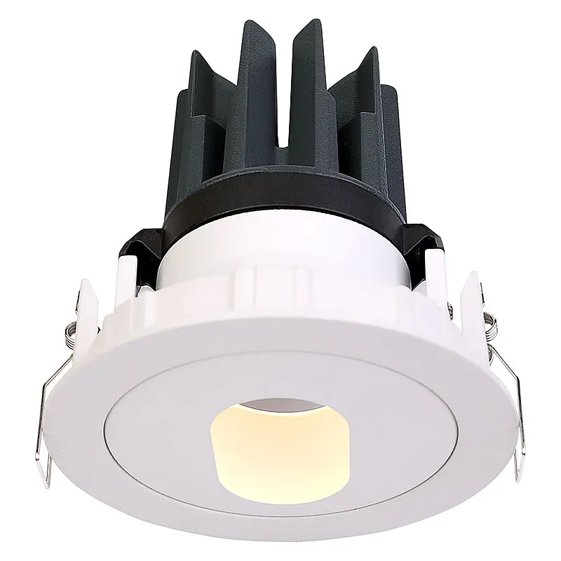 FR1277 15W adjustable beam anti-glare round shape Die casting aluminum recessed ceiling spotlight