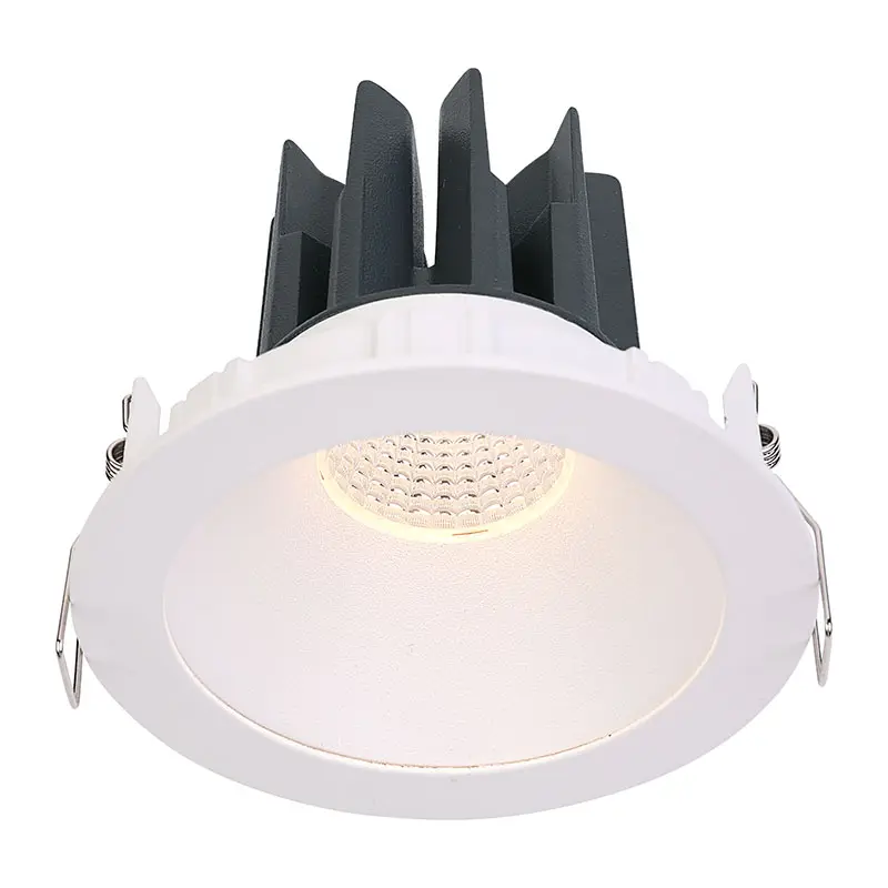 FR1278 15W adjustable beam anti-glare round shape Die casting aluminum recessed ceiling spotlight