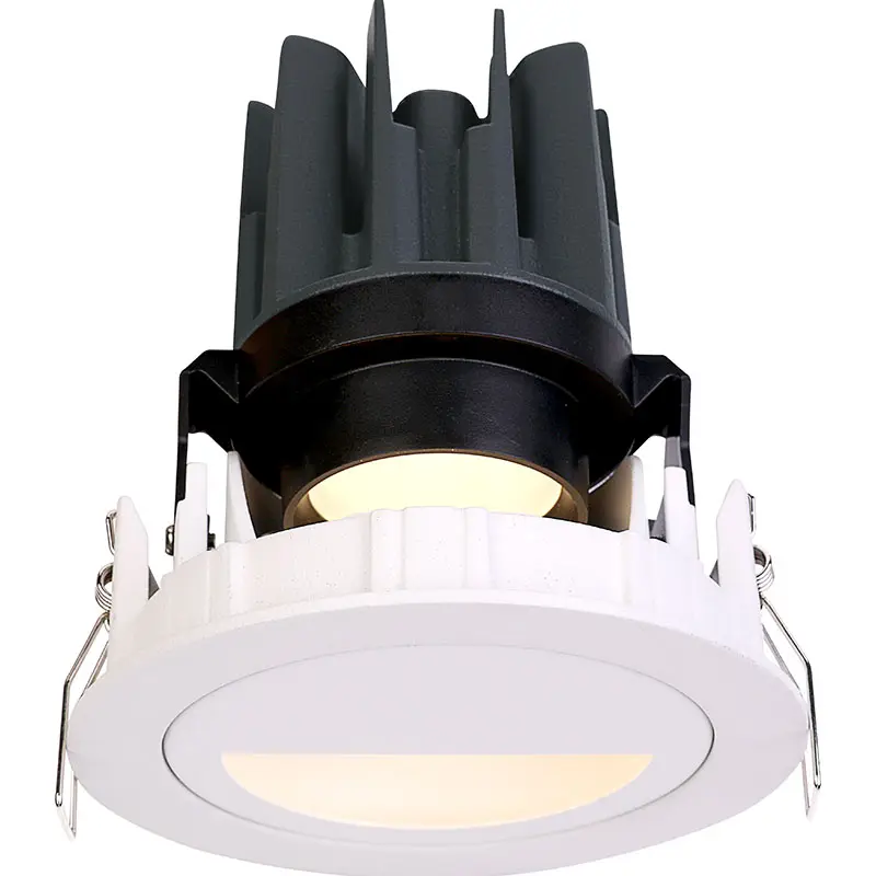FR1280 15W adjustable beam anti-glare round shape Die casting aluminum recessed ceiling spotlight