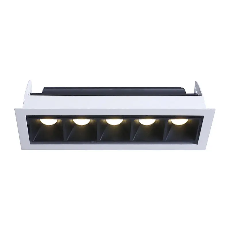 FR1210 5x3W Fixed Die casting aluminum ceiling light recessed mounted dimension cabinet light