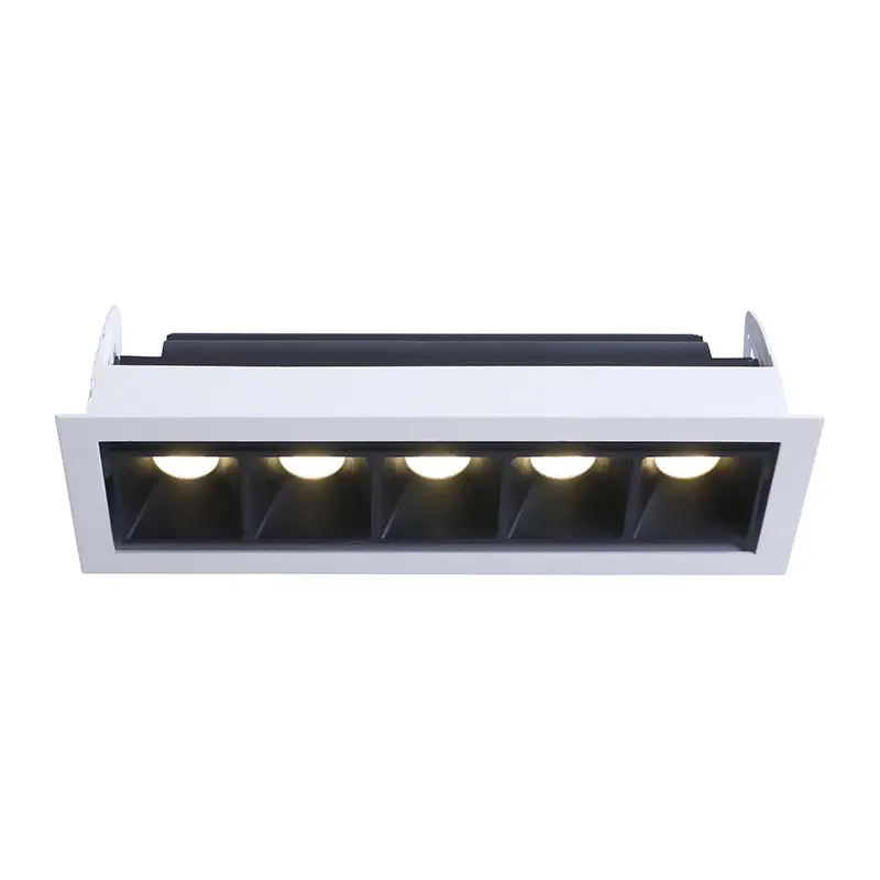 FR1209 5x3W Fixed Die casting aluminum ceiling light recessed mounted dimension cabinet light