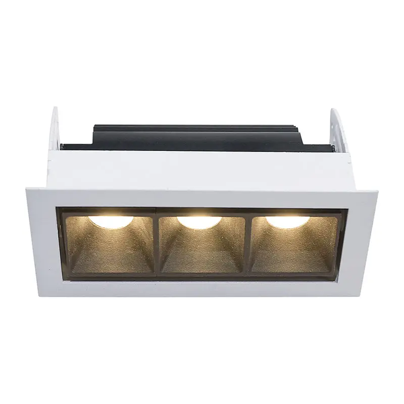 FR1213 3x3W Fixed Die casting aluminum ceiling light recessed mounted dimension cabinet light