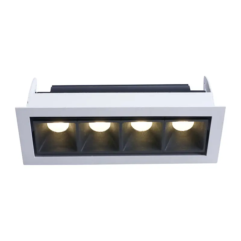 FR1214 4x3W Fixed Die casting aluminum ceiling light recessed mounted dimension cabinet light