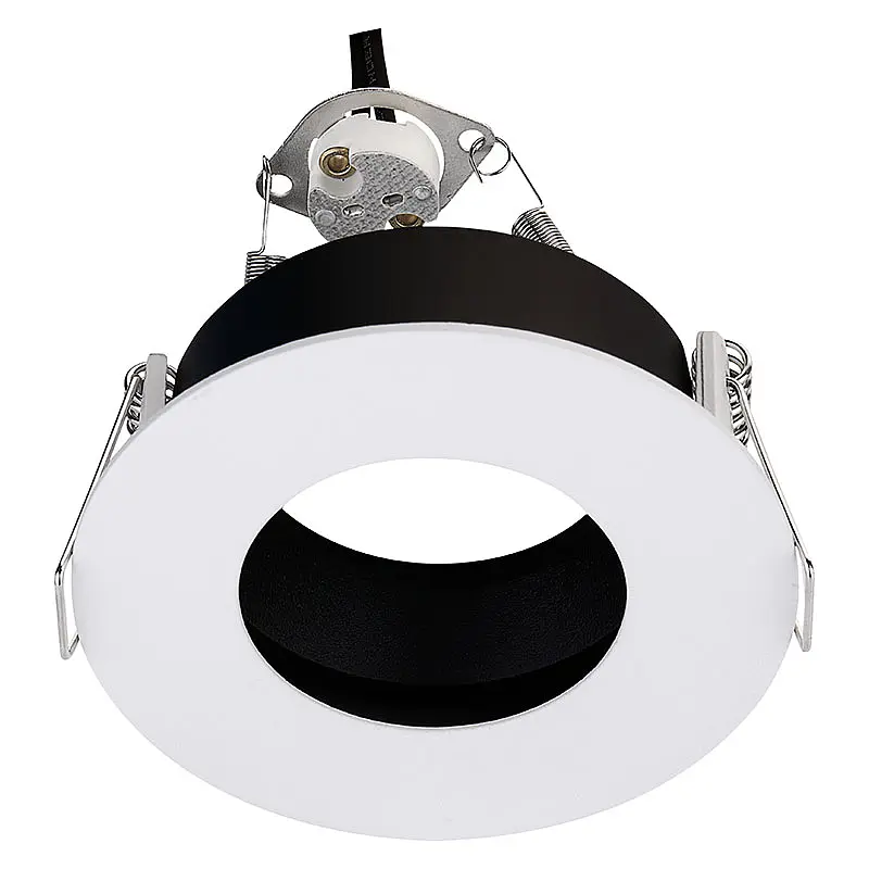 Fr2002 Aluminum White gu10 circular Deep titanium glare Embedded downlight Light downlight Fittings