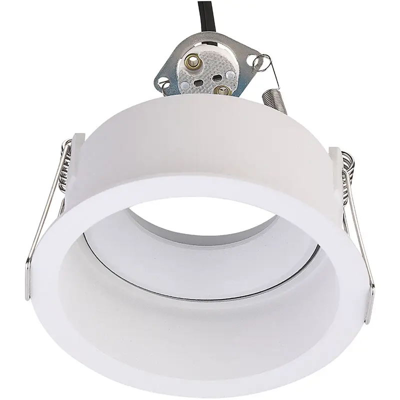 Fr2004 Aluminum White gu10 Round Deep titanium glare Embedded downlight Light downlight Fittings