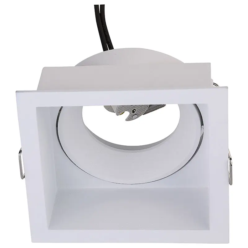 Fr2005 Aluminum White gu10 circular Deep titanium glare Embedded downlight Light downlight Fittings