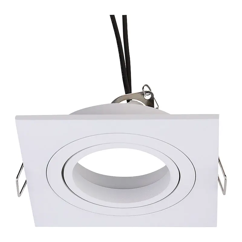 Fra2016 aluminio blanco gu10 circular titanio oscuro lámpara empotrada lámpara empotrada accesorios