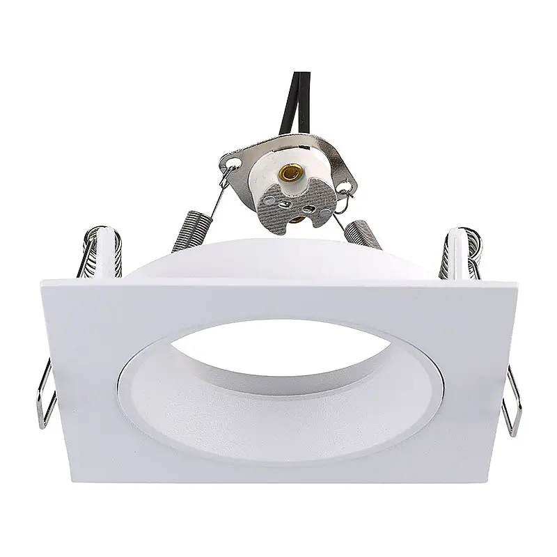 Fr2037 Aluminum White gu10 circular Deep titanium glare Embedded downlight Light downlight Fittings
