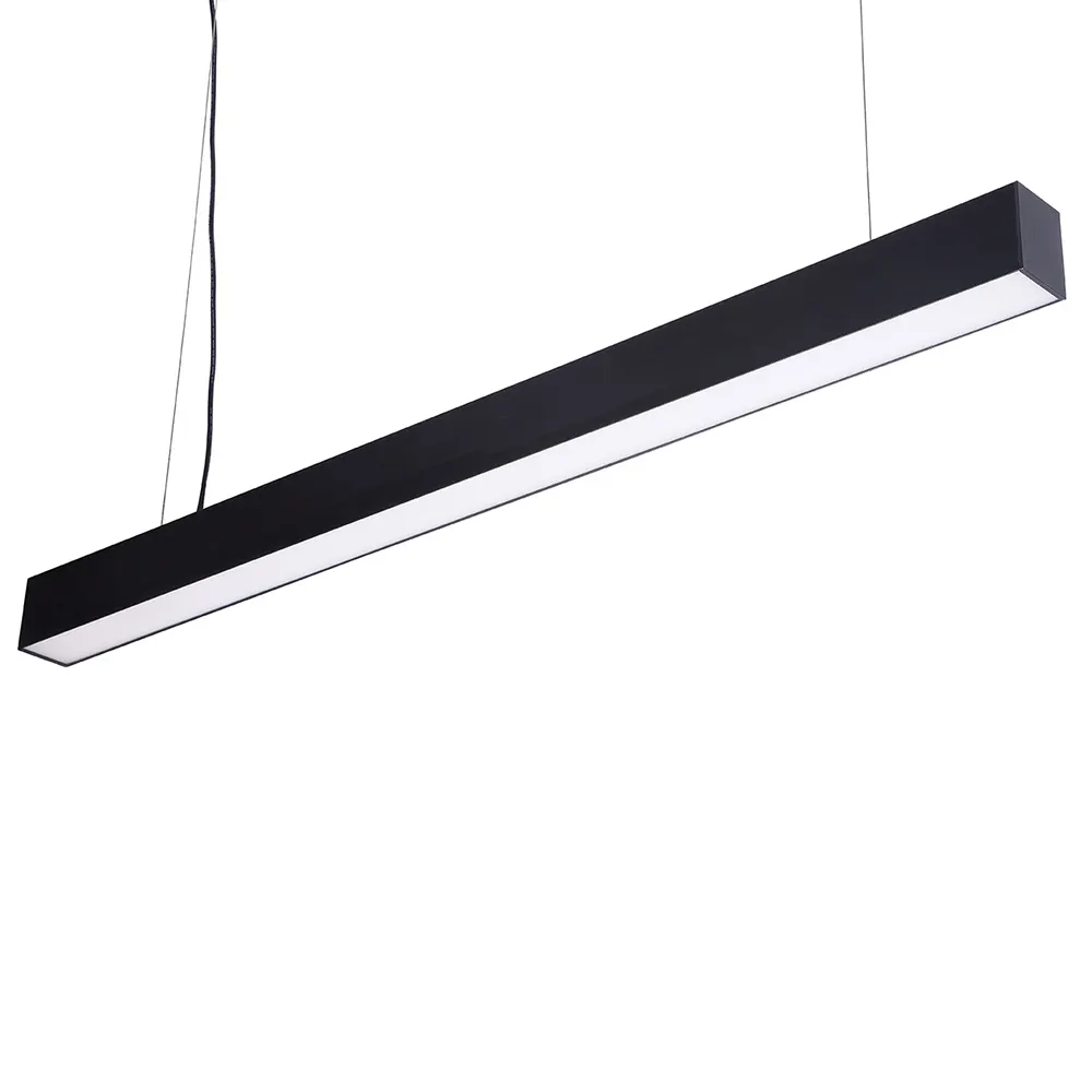 Size 62*80mm High quality aluminum dimming office minimalist design led linear pendant ceiling light