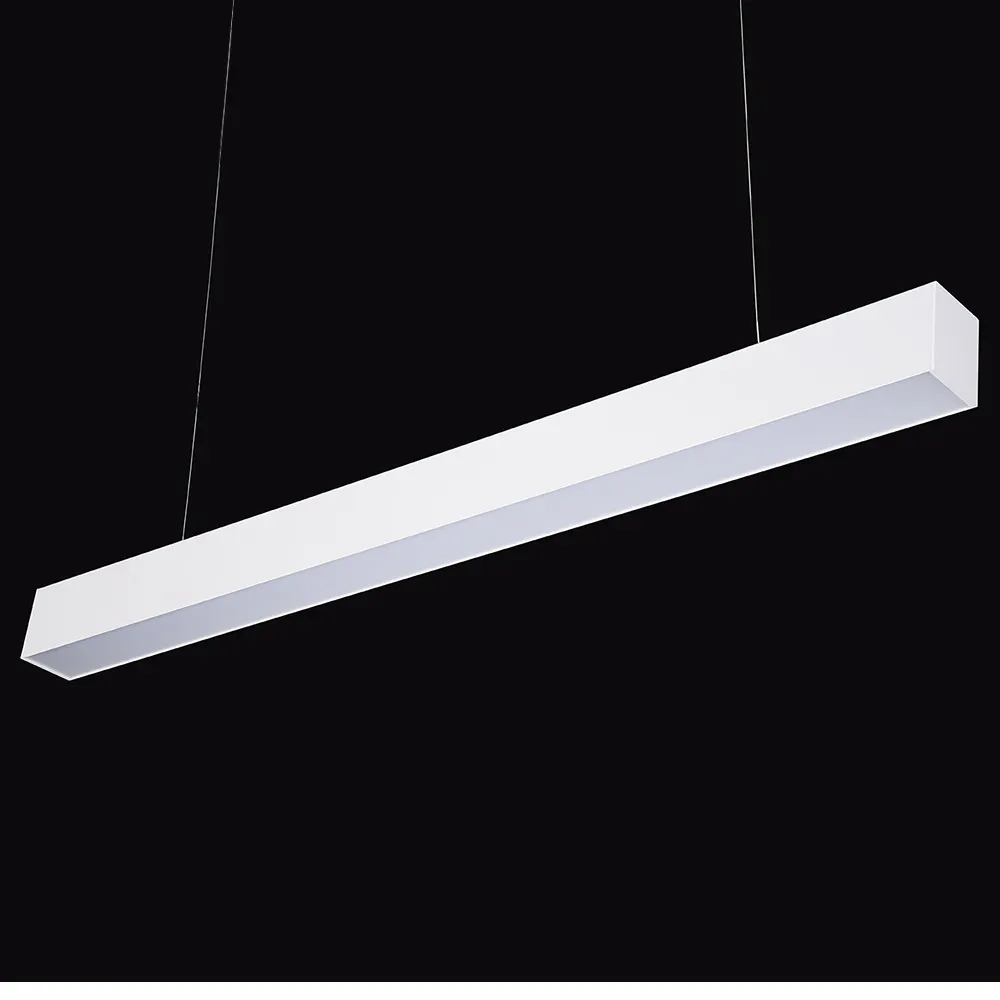 72*90mm High quality aluminum dimming office minimalist design led linear pendant ceiling light