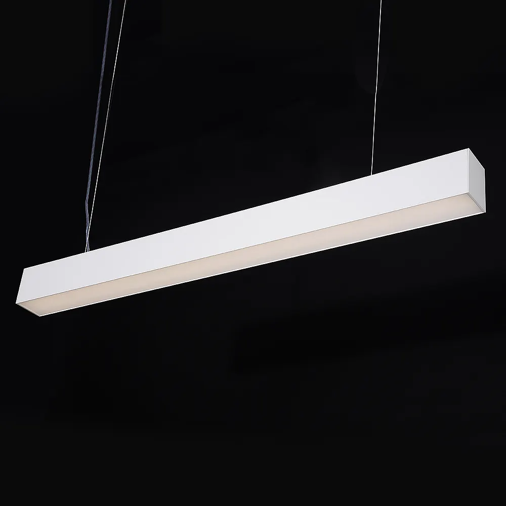 Size 82*100mm High quality aluminum dimming office minimalist design led linear pendant ceiling ligh